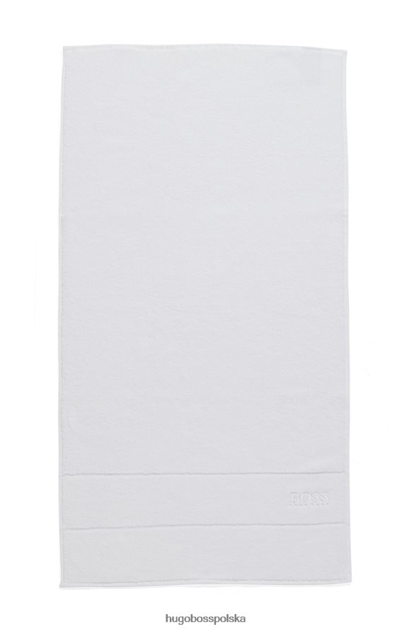 Hugo Boss Ręcznik do rąk z egipskiej bawełny z kontrastowym logo hugo biały biały R0X0H65681