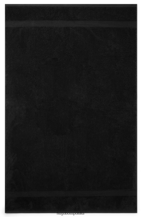 Hugo Boss Ręcznik kąpielowy z haftowanym logo, wykonany z bawełny egejskiej, hugo w kolorze czarnym czarny R0X0H65732