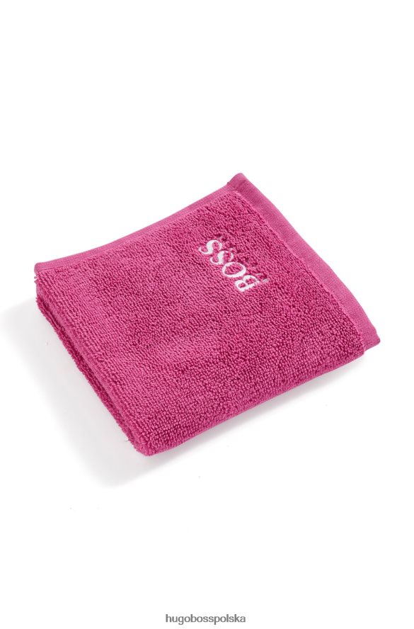 Hugo Boss chusteczka do twarzy hugo z egipskiej bawełny z kontrastowym logo w kolorze różowym różowy R0X0H65555