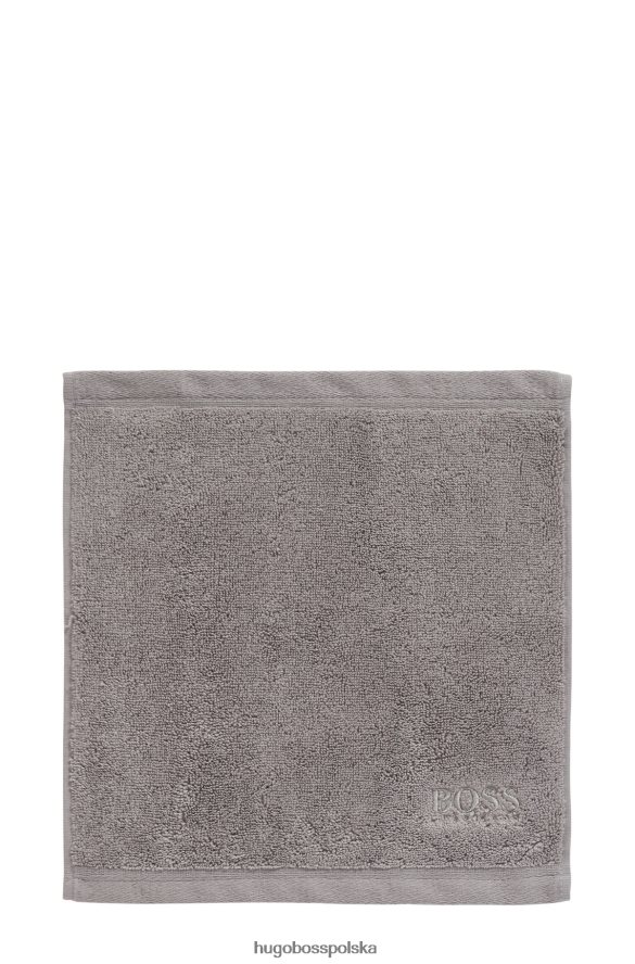 Hugo Boss markowa chusteczka do twarzy z czesanej bawełny egejskiej hugo w kolorze srebrnym srebro R0X0H65526