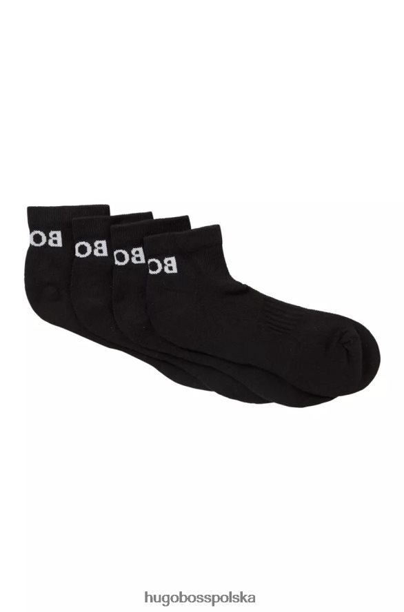 Hugo Boss 2 pary skarpet sportowych 50469859 czarne czarny biały R0X0H6513