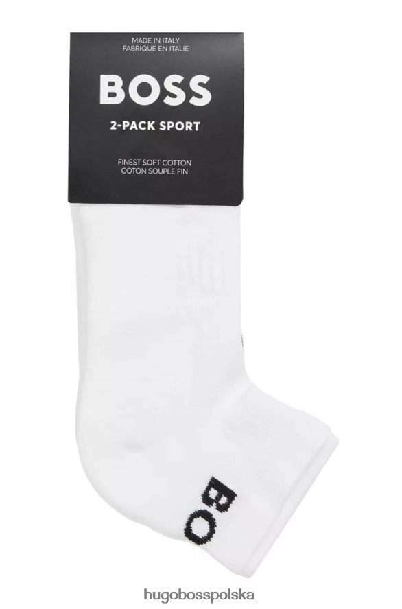 Hugo Boss 2 pary skarpet sportowych 50469859 czarne czarny biały R0X0H6513