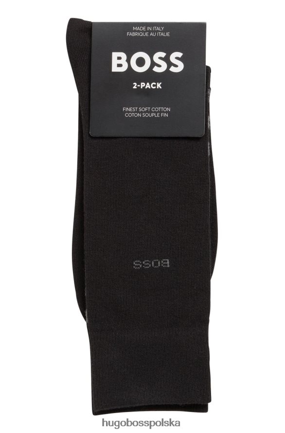 Hugo Boss 2 pary skarpetek 50467708 niebieskie niebieski/czarny/szary R0X0H6544
