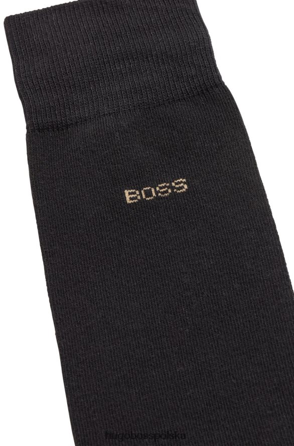 Hugo Boss 2 pary skarpetek 50467709 beżowe beżowy R0X0H6543