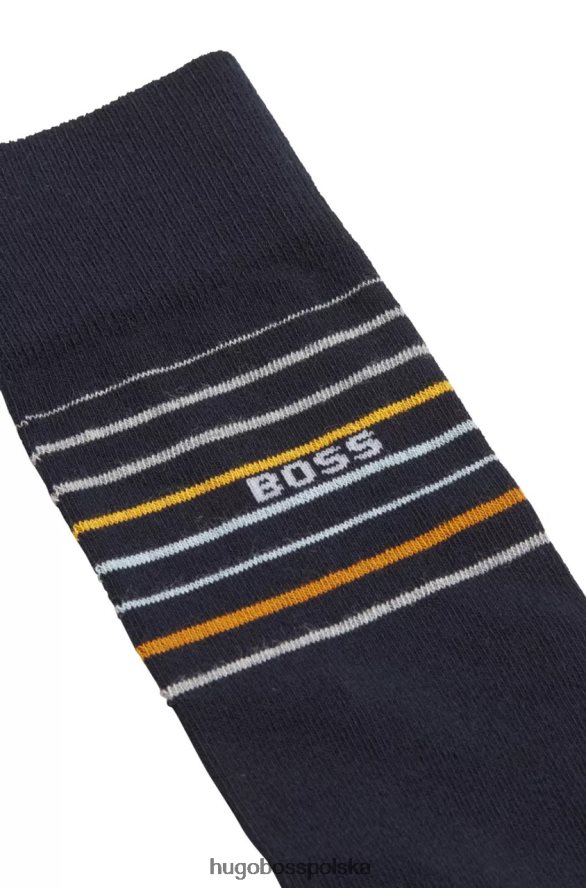 Hugo Boss Skarpetki do sukienki 2 szt. 50473157 ciemnoniebieskie ciemnoniebieski/czarny R0X0H6467