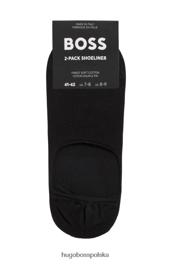 Hugo Boss Wkładka do butów 2 szt. 50469772 czarna czarny biały R0X0H6552