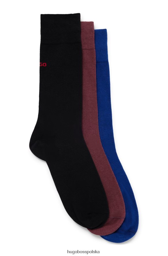 Hugo Boss Wzorzysty trzypak skarpetek hugo z mieszanki bawełny wzorzyste R0X0H63954