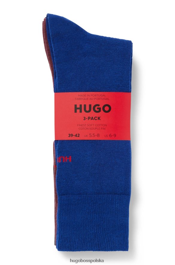 Hugo Boss Wzorzysty trzypak skarpetek hugo z mieszanki bawełny wzorzyste R0X0H63954