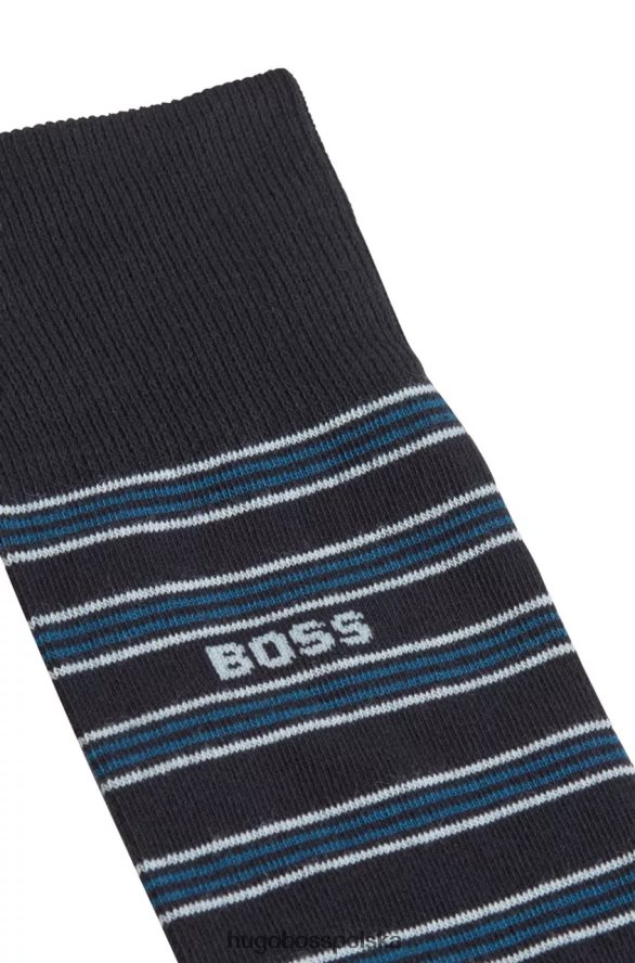Hugo Boss Zestaw upominkowy skarpetek, 3 szt. 50473123 ciemnoniebieski ciemny niebieski R0X0H6468