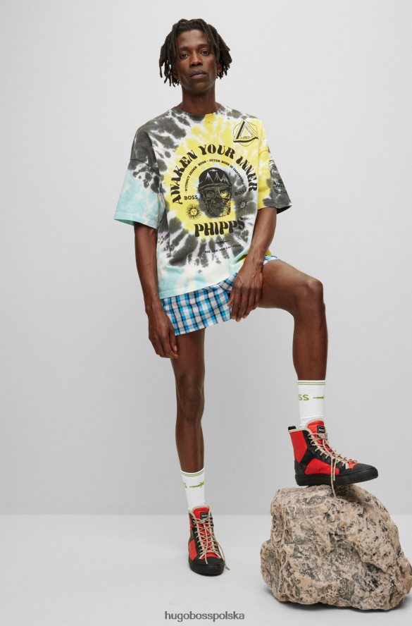 Hugo Boss dwupak skarpetek skaterskich x phipps biały R0X0H64354