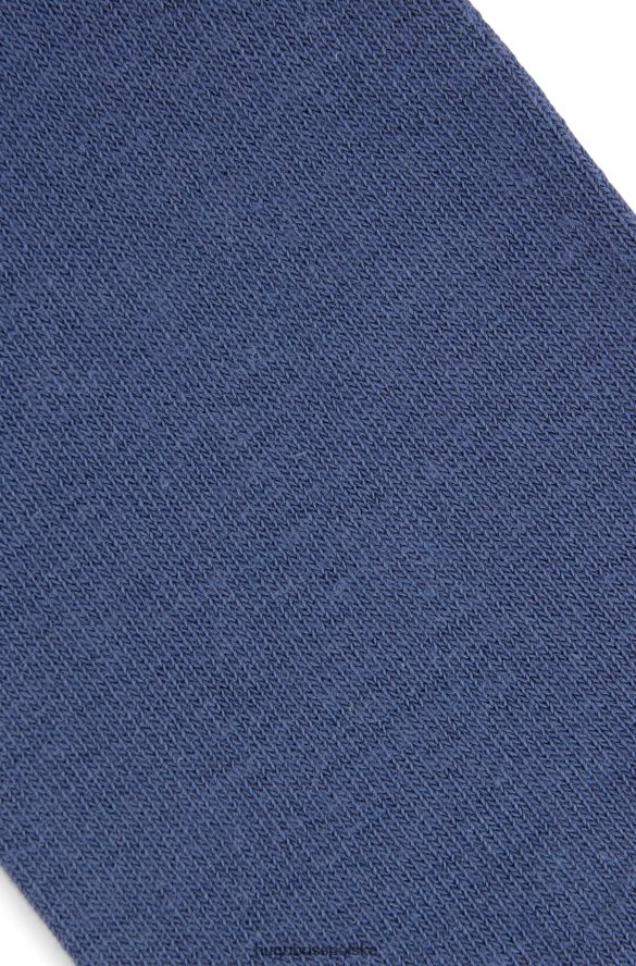 Hugo Boss hugo pięciopak skarpetek do kostki z czarnej mieszanki bawełny czarny/biały/niebieski R0X0H62215