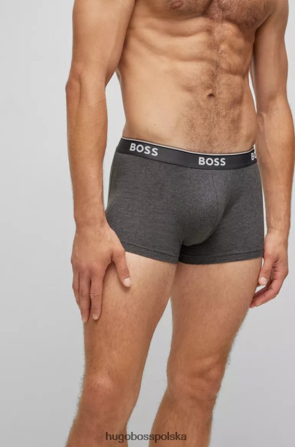 Hugo Boss kufry 3p power nr 50475274 czarne czarny/biały/szary/niebieski R0X0H6497