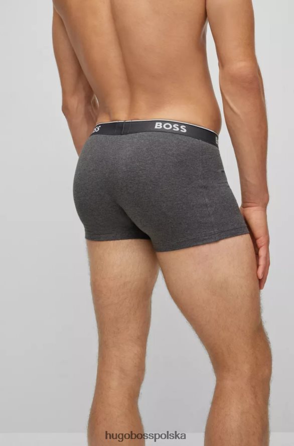 Hugo Boss kufry 3p power nr 50475274 czarne czarny/biały/szary/niebieski R0X0H6497