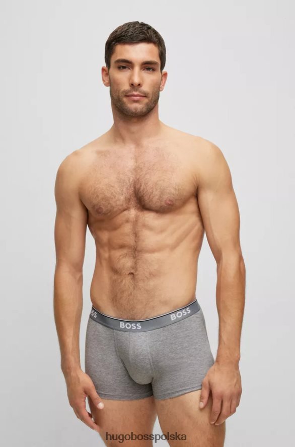 Hugo Boss kufry 3p power nr 50475274 czarne czarny/biały/szary/niebieski R0X0H6497