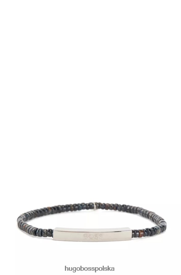 Hugo Boss bransoletka Bayne 50476202 ciemnoszara ciemno szary R0X0H6475