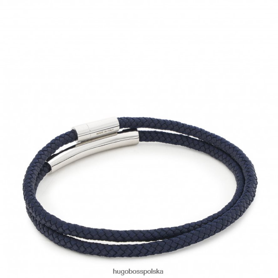 Hugo Boss bransoletka belin 50470700 granatowa marynarka wojenna R0X0H6525