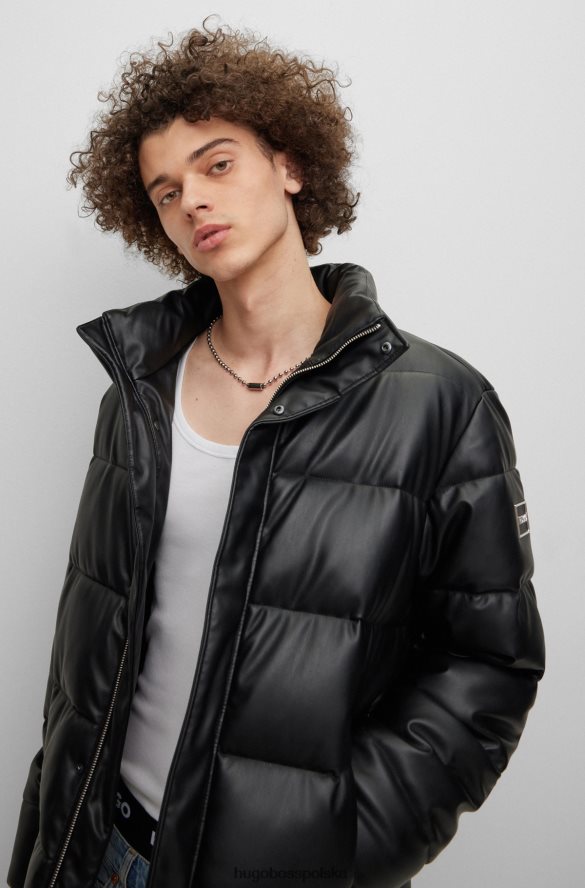 Hugo Boss srebrny naszyjnik na łańcuszku kulkowym z markowym cylindrem hugo srebro R0X0H65617