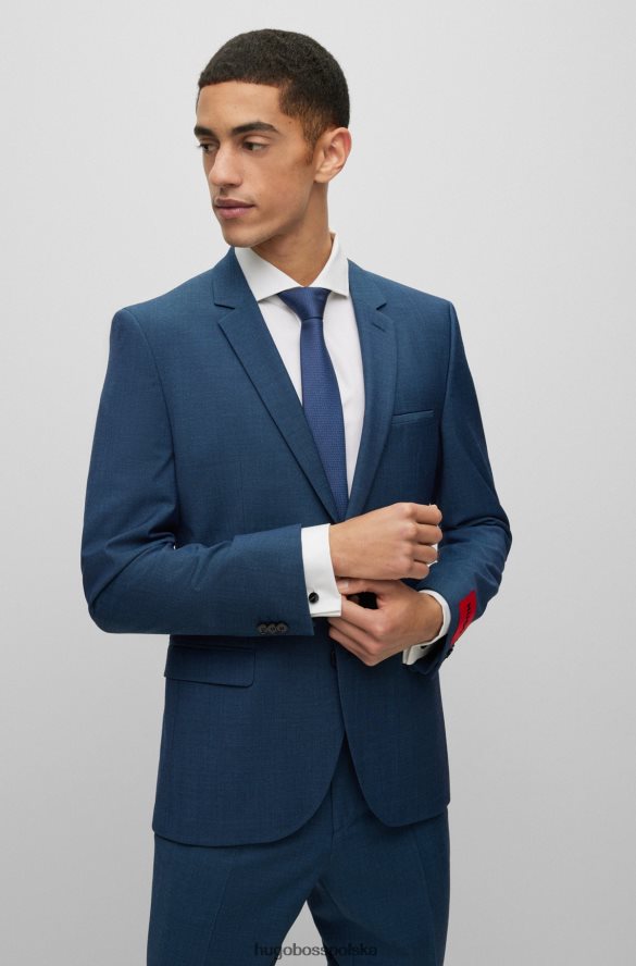 Hugo Boss Czarne okrągłe spinki do mankietów Hugo z kolorowym emaliowanym rdzeniem czarny R0X0H65140