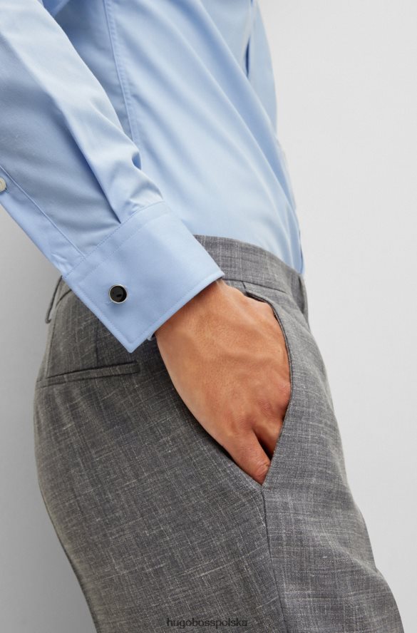 Hugo Boss Czarne okrągłe spinki do mankietów hugo z kolorowym emaliowanym rdzeniem czarny R0X0H65141