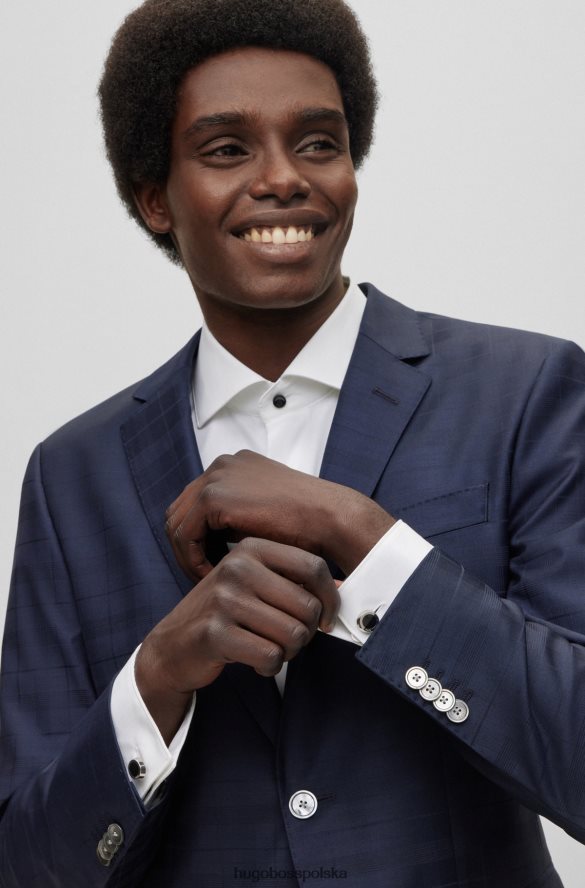 Hugo Boss Okrągłe spinki do mankietów Hugo z czarnym emaliowanym rdzeniem czarny R0X0H65897