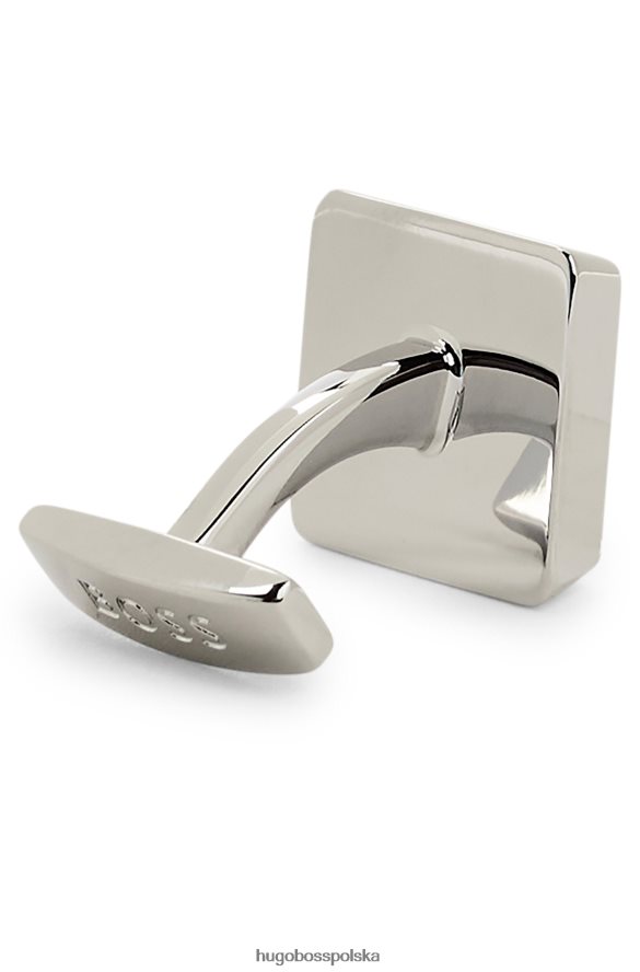 Hugo Boss kwadratowe spinki do mankietów z emaliowanym rdzeniem w kolorze czarnym hugo czarny R0X0H65543