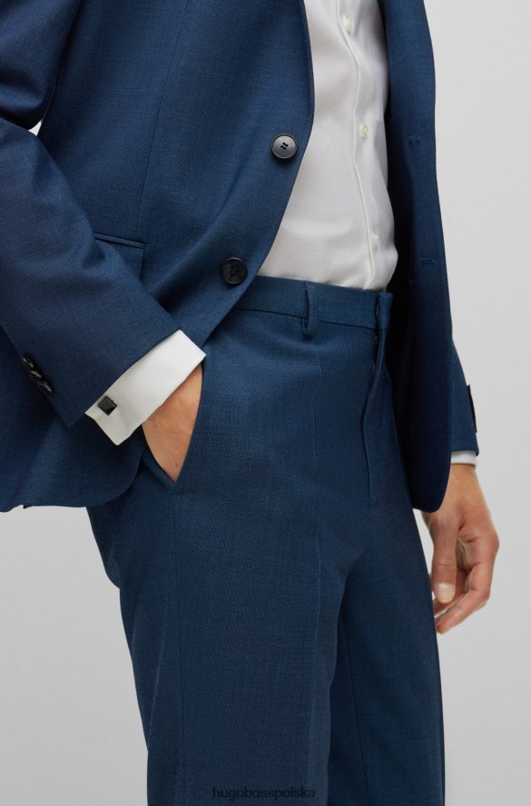 Hugo Boss kwadratowe spinki do mankietów z kolorowym emaliowanym rdzeniem Hugo Black czarny R0X0H65094