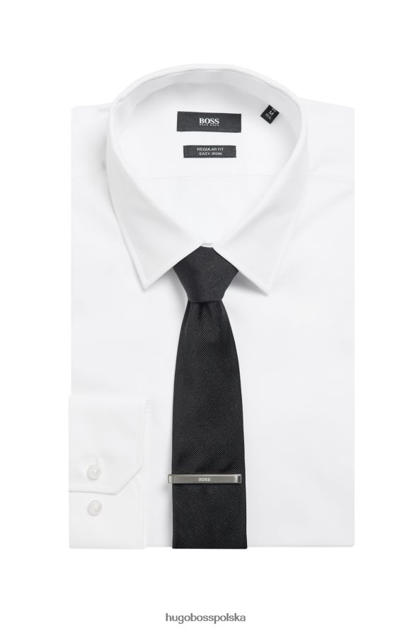 Hugo Boss Hugo w pudełku upominkowym zestaw spinek do mankietów z logo i srebrnej spinki do krawata srebro R0X0H65351