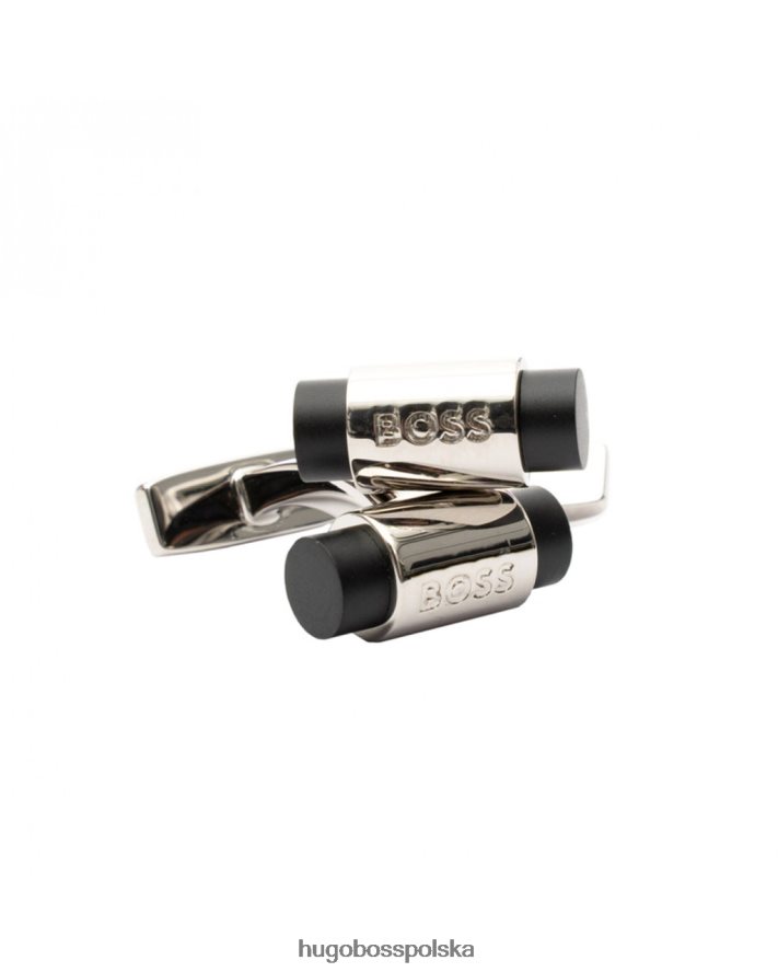 Hugo Boss zestaw spinek do mankietów i spinek do krawata kail 50470684 czarny czarny R0X0H6526