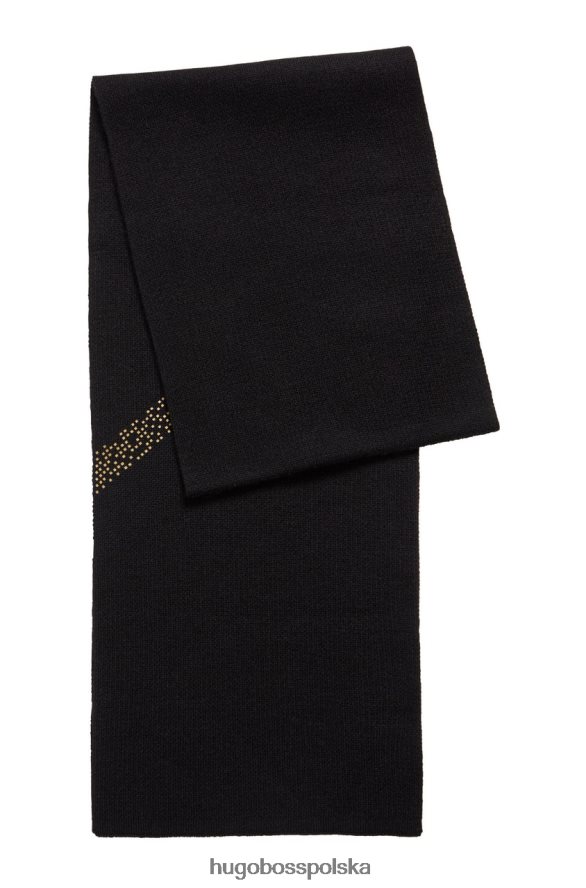 Hugo Boss szalik axello 50456156 czarny czarny/granatowy R0X0H6574