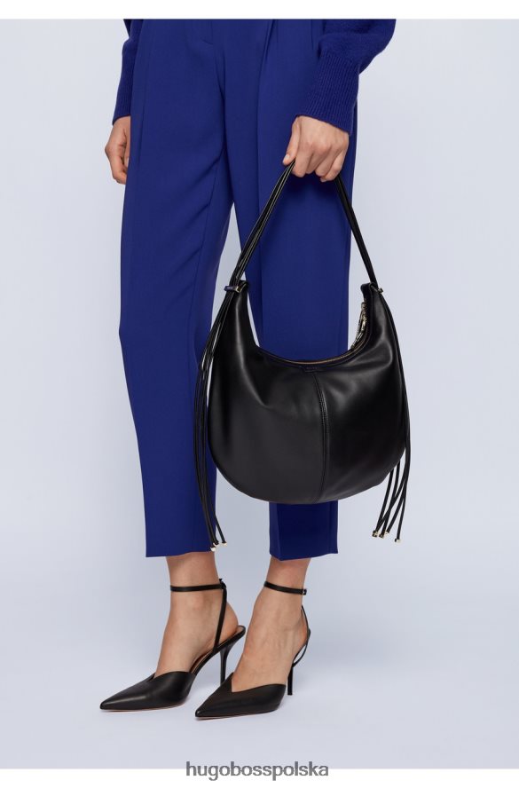 Hugo Boss Torba hobo Lily 50449153 czarna czarny R0X0H6868