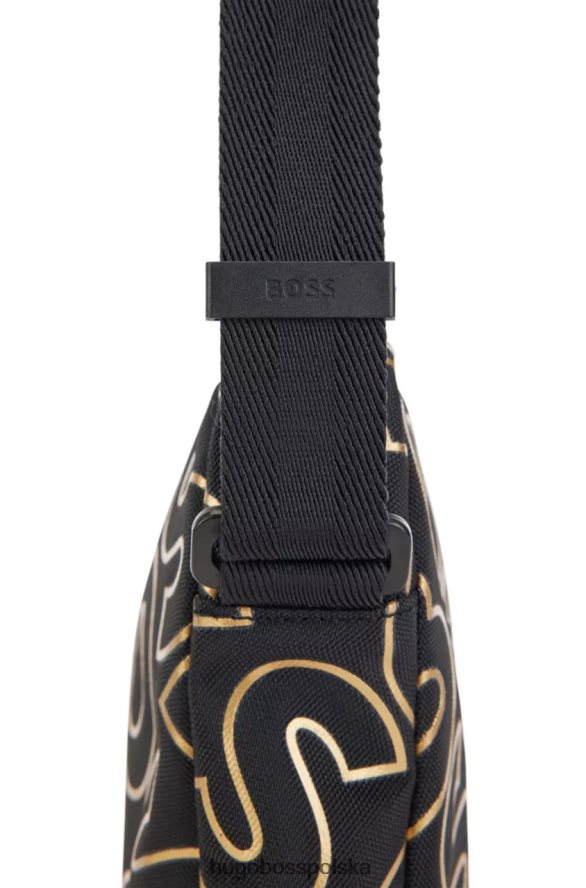 Hugo Boss Zaczep do torby reporterskiej 50475669 czarny czarny R0X0H6484