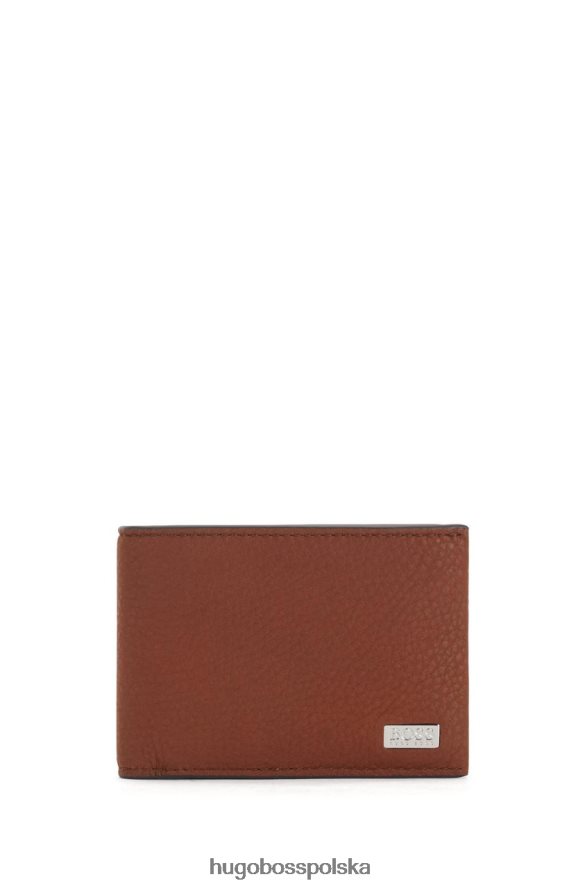 Hugo Boss portfel na karty crosstown 50451812 tan dębnik R0X0H6604