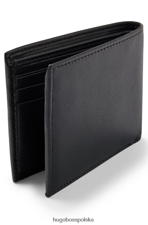 Hugo Boss portfel na karty duży 50470784 czarny czarny R0X0H6537