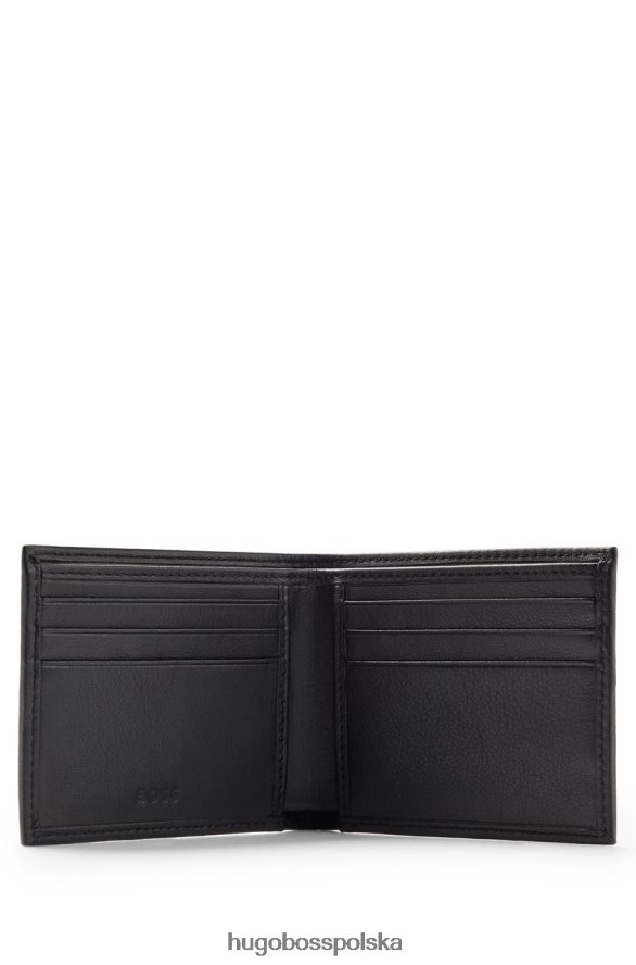 Hugo Boss portfel na karty duży 50470784 czarny czarny R0X0H6537