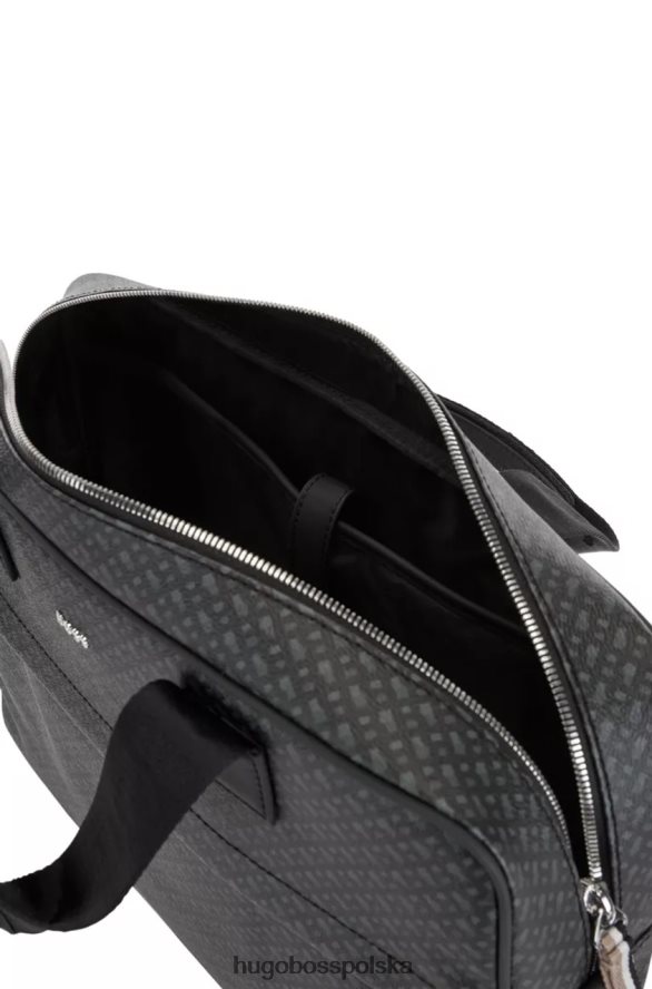 Hugo Boss teczka na dokumenty byron 50472941 czarna czarny R0X0H6483