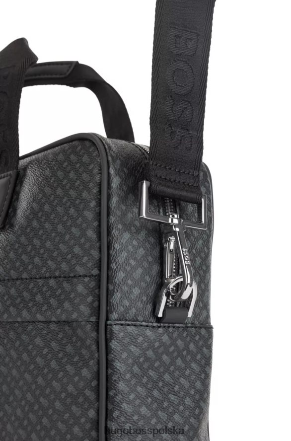 Hugo Boss teczka na dokumenty byron 50472941 czarna czarny R0X0H6483