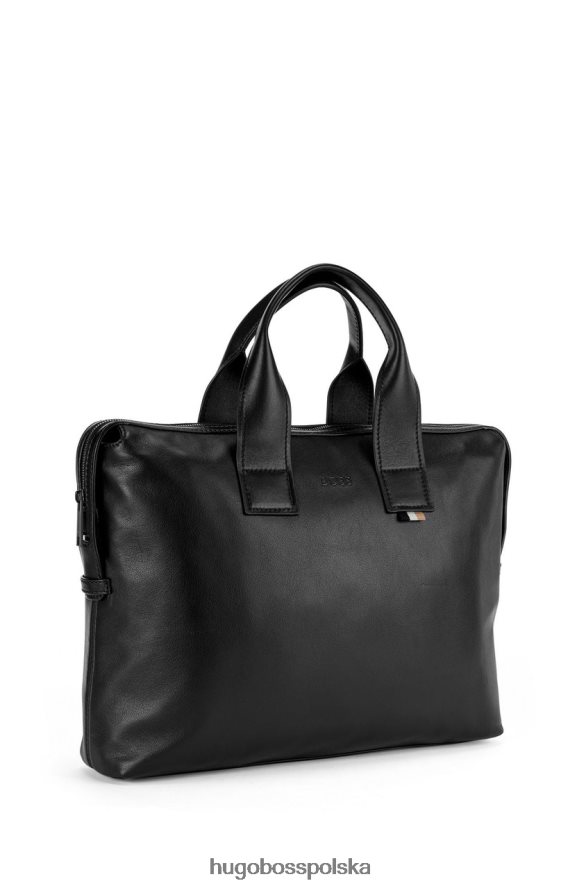 Hugo Boss teczka na dokumenty city lux 50470915 czarna czarny R0X0H6535