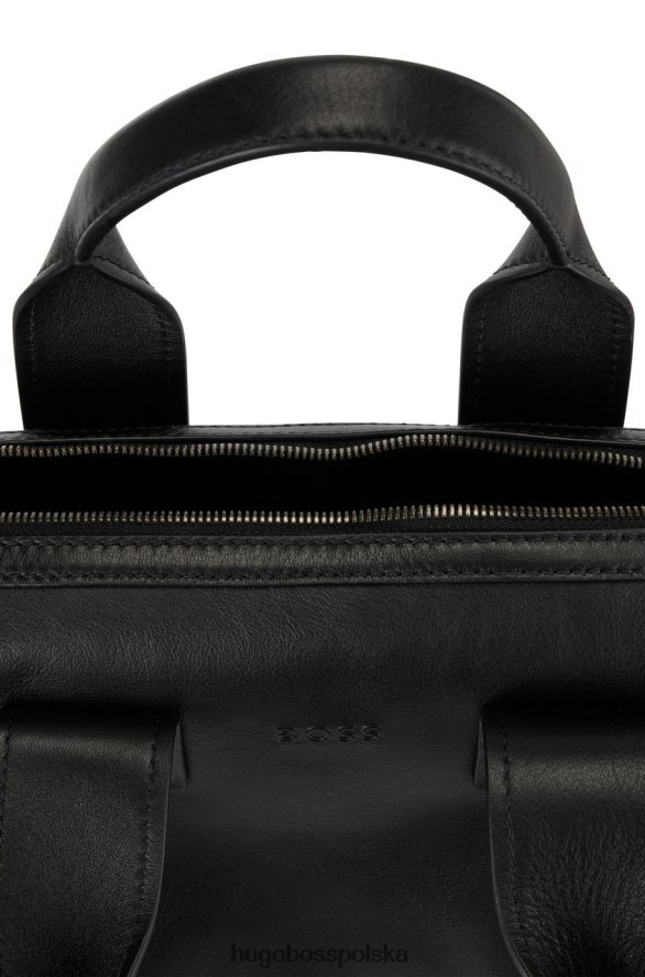 Hugo Boss teczka na dokumenty city lux 50470915 czarna czarny R0X0H6535