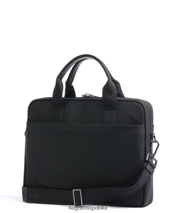Hugo Boss teczka na dokumenty pierwsza klasa 50470949 czarna czarny R0X0H6536