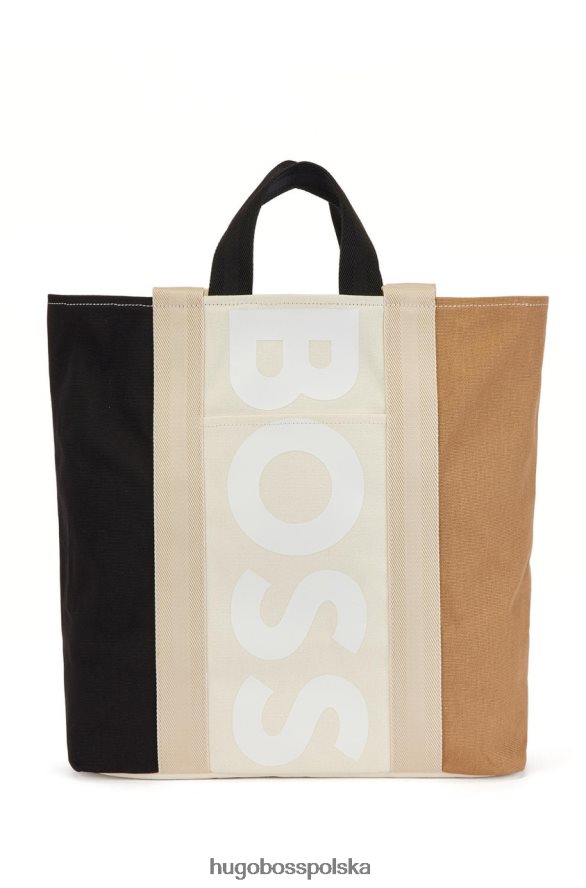 Hugo Boss torba deva tote 50471931 jasnobeżowy jasny beż R0X0H6835