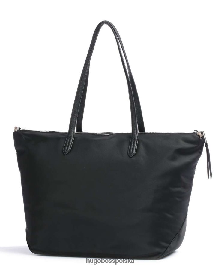 Hugo Boss torba materiałowa blair 50478054 czarna czarny/beżowy R0X0H6829