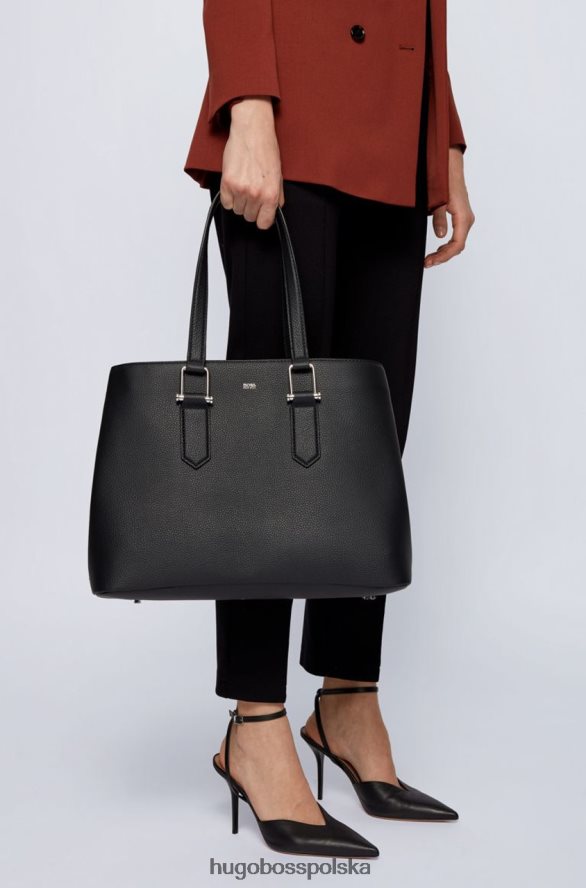 Hugo Boss torba robocza kristen 50441920 czarna czarny/oliwkowy R0X0H6860