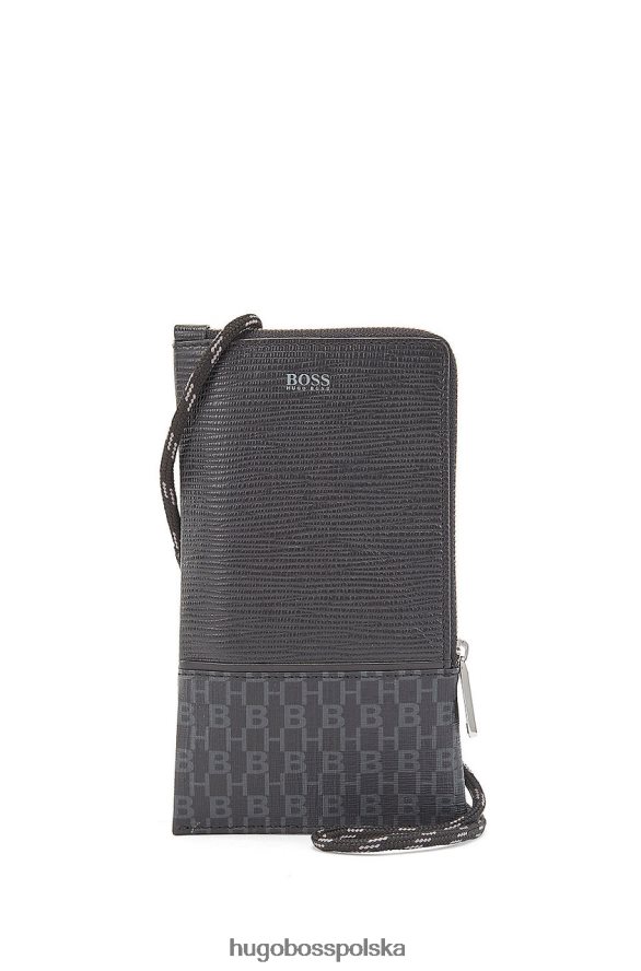 Hugo Boss uchwyt na telefon Metropole 50441080 czarny czarny R0X0H6896
