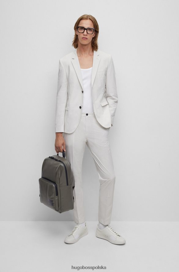Hugo Boss Plecak z powlekanej tkaniny z naszywką z logo hugo ciemnozielony ciemnozielony R0X0H65309
