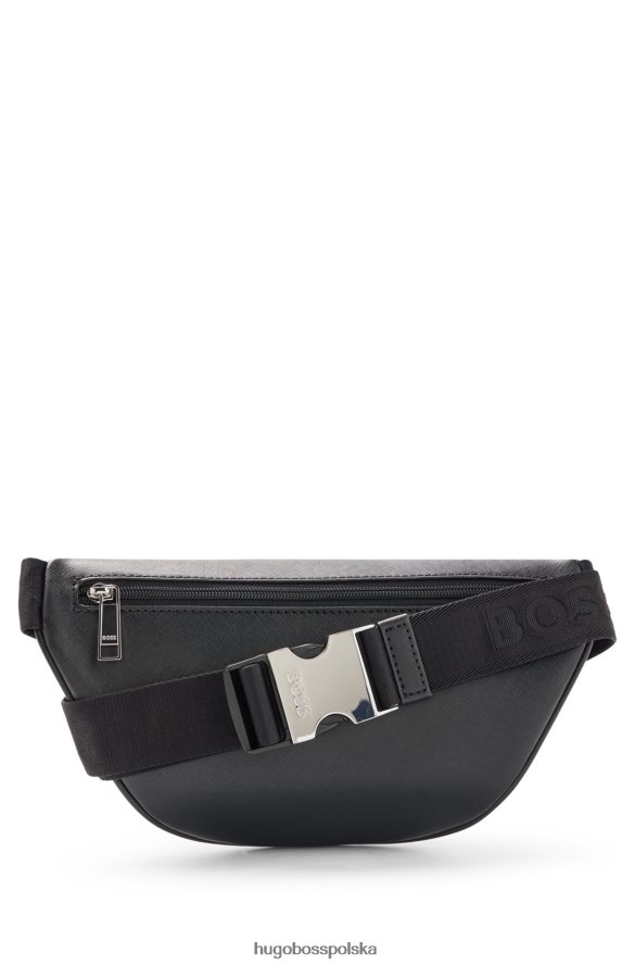 Hugo Boss Czarna torba na pasek Hugo z logo czarny R0X0H65835