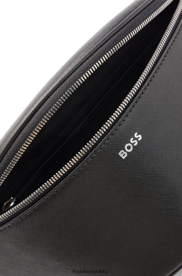 Hugo Boss Czarna torba na pasek Hugo z logo czarny R0X0H65835