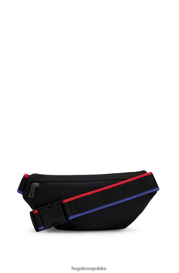 Hugo Boss & NBA Torba na pasek z materiału pochodzącego z recyklingu czarny R0X0H65300