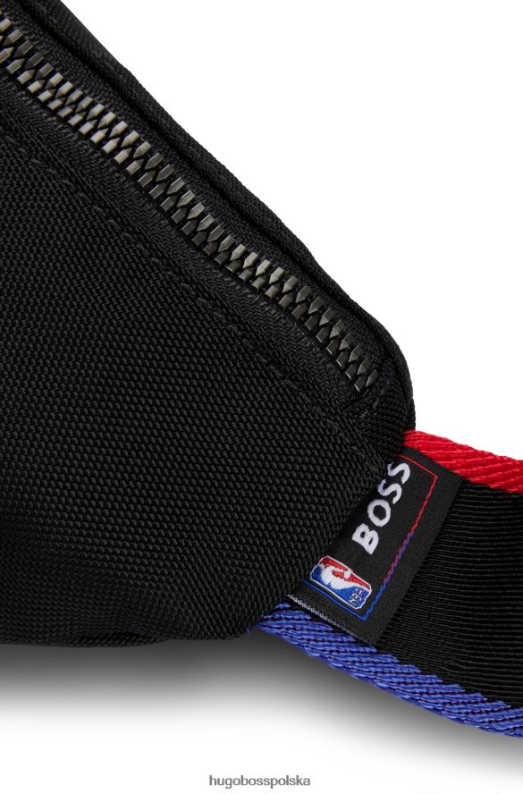 Hugo Boss & NBA Torba na pasek z materiału pochodzącego z recyklingu czarny R0X0H65300