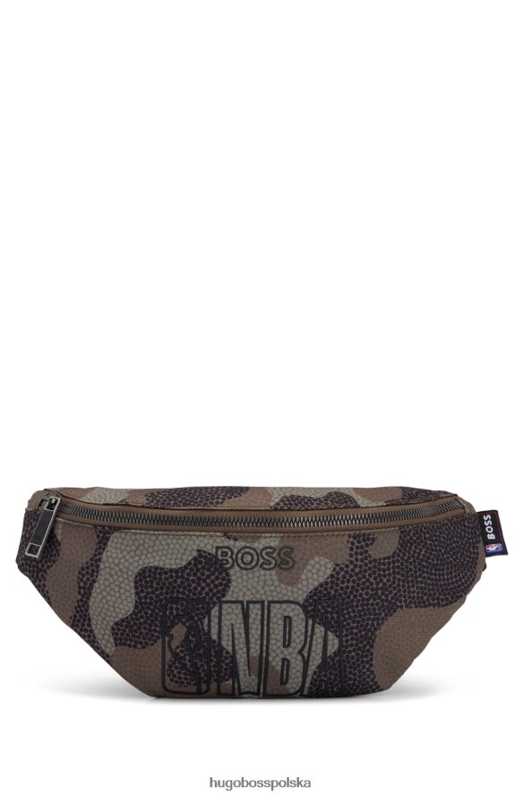 Hugo Boss & NBA Torba na pasek z materiału pochodzącego z recyklingu wzorzyste R0X0H65392