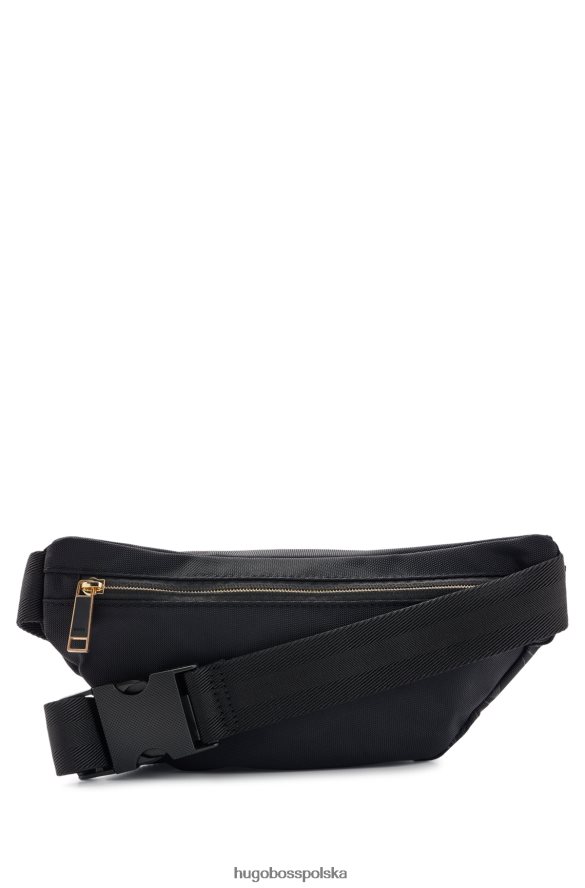 Hugo Boss Torba na pasek z nylonu pochodzącego z recyklingu, z obrysowym logo, czarna hugo czarny R0X0H65371